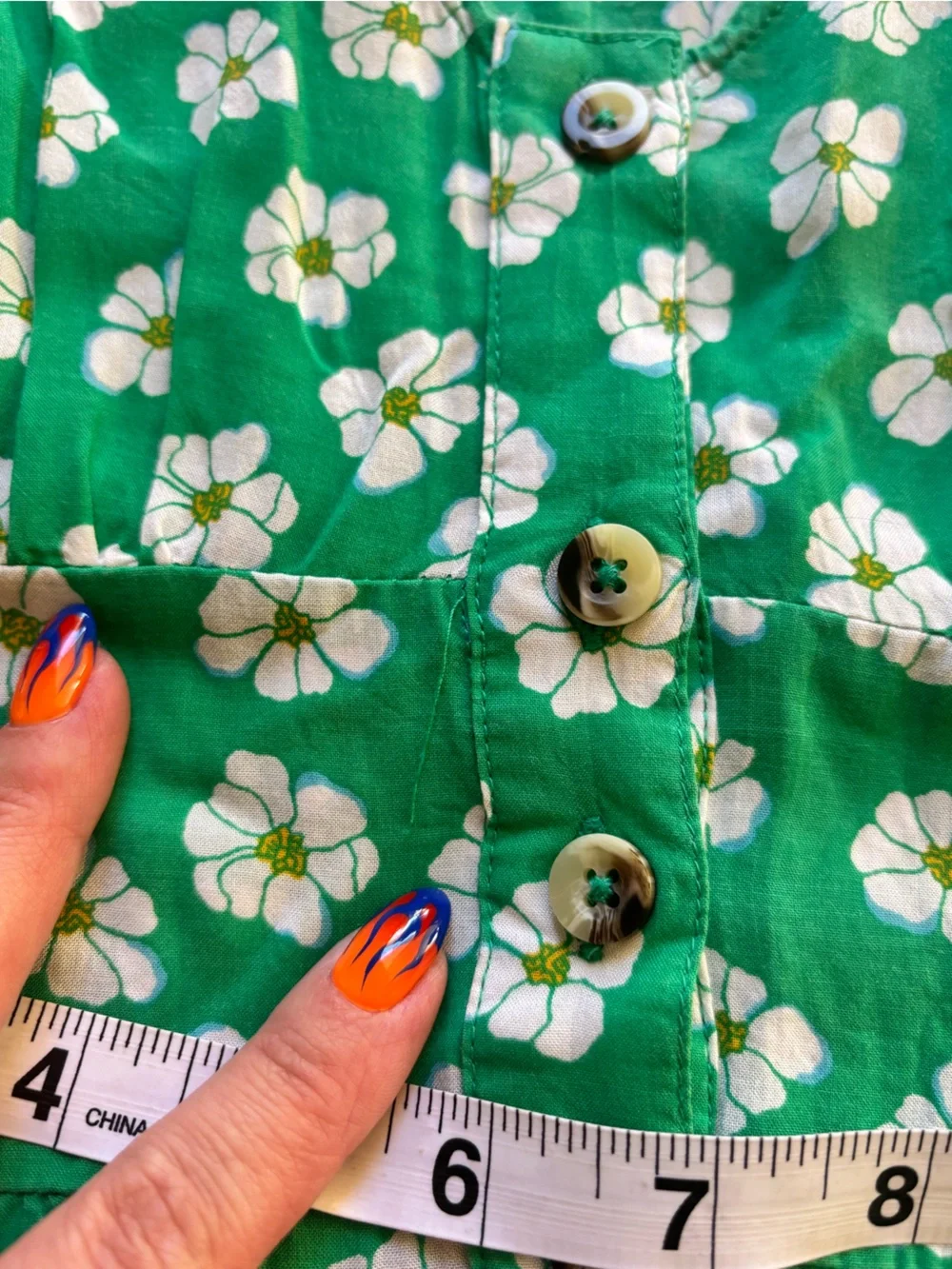 Billabong Green Floral Button-Front Maxi Dress - Picture 5 of 8